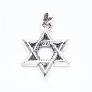 CHROME HEARTS クロムハーツ PENDANT STAR OF DAVID LG ラージ スターオブダビデ ペンダント 重量約32.02g シルバー925 美品 中古 4a004522