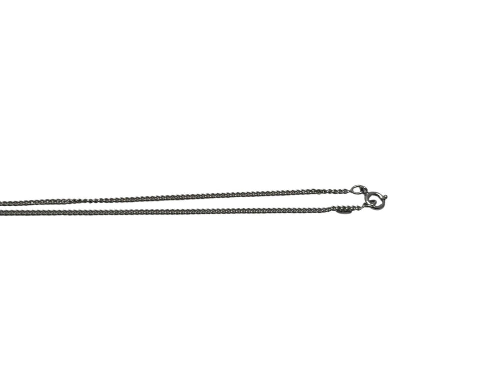 Very good condition CHANEL double-sided here mark necklace accessory 07v stamp metal silver ivory used 4c074883