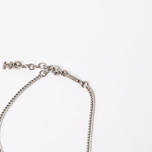 Load image into Gallery viewer, CHANEL シャネル プレートネックレス ネックレス ホワイト×シルバー シルバーチェーン 重量約16.63g 美品 中古 4c074903