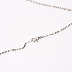 CHANEL シャネル ネックレス ココマーク ボーダー オレンジ ピンク シルバー ボーダー 重量約9.47g 05P刻印 美品 中古 4c074894