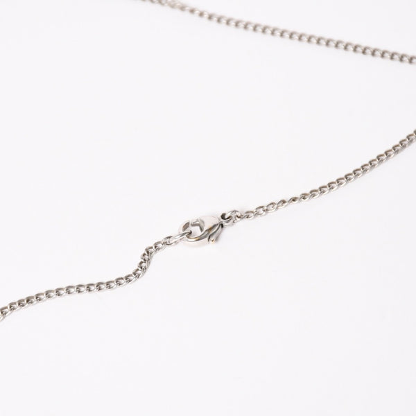 CHANEL シャネル ネックレス ココマーク ボーダー オレンジ ピンク シルバー ボーダー 重量約9.47g 05P刻印 美品 中古 4c074894
