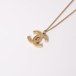 Very Good Condition CHANEL Necklace Coco Mark Gold Lamé Gold Weight Approx. 7.65g 07A Stamp Used 4c073903