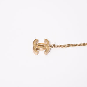 Very Good Condition CHANEL Necklace Coco Mark Gold Lamé Gold Weight Approx. 7.65g 07A Stamp Used 4c073903
