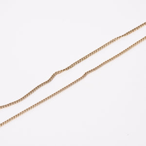 Very Good Condition CHANEL Necklace Coco Mark Gold Lamé Gold Weight Approx. 7.65g 07A Stamp Used 4c073903