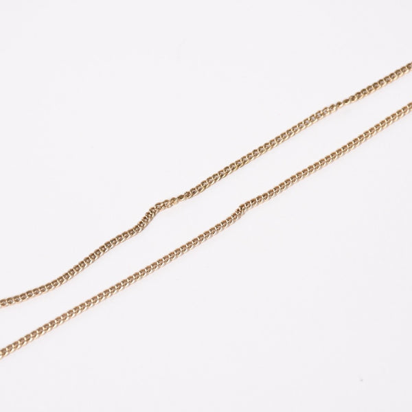 Very Good Condition CHANEL Necklace Coco Mark Gold Lamé Gold Weight Approx. 7.65g 07A Stamp Used 4c073903