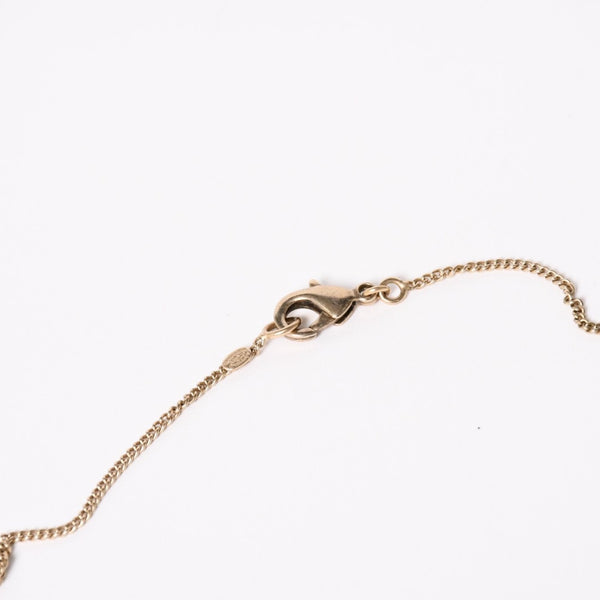 Very Good Condition CHANEL Necklace Coco Mark Gold Lamé Gold Weight Approx. 7.65g 07A Stamp Used 4c073903
