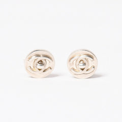 CHANEL シャネル ココマーク イヤリング アクセサリー 重量約6.12g 97A刻印 ボタン メタル シルバー 両耳用 美品 中古 4a003125