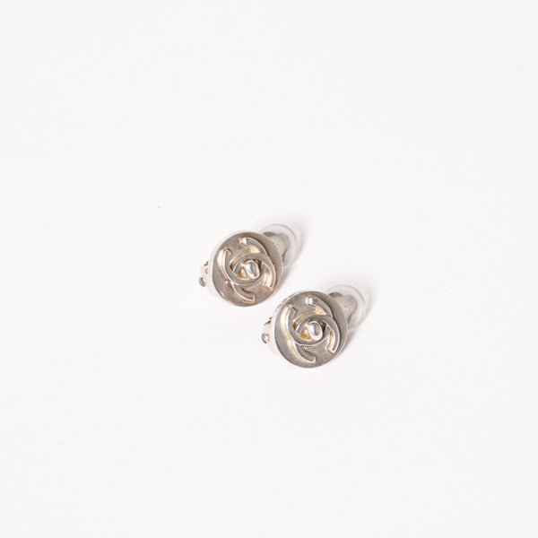 CHANEL シャネル ココマーク イヤリング アクセサリー 重量約6.12g 97A刻印 ボタン メタル シルバー 両耳用 美品 中古 4a003125