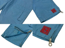 Load image into Gallery viewer, CHANEL シャネル スポーツライン クロップドパンツ P19424V11331 サイズ44 ココマーク ブルー オレンジ 良品 中古 4c074956