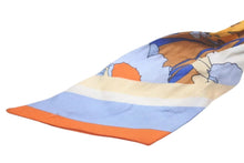 画像をギャラリービューアに読み込む, FENDI フェンディ スカーフ ストール ツイリー 花柄 シルク ブラウン オレンジ 美品 中古 4c074957