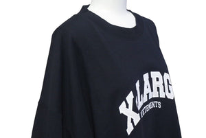 極美品 VETEMENTS ヴェトモン X-Large Logo Tee X-LARGEロゴ 半袖Tシャツ UE63TR860B サイズO ブラック 刺繍 中古 4c074972