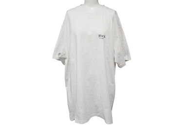 VETEMENTS ヴェトモン F*CK DEFINITION T-SHIRT ファック デフィニション 半袖Tシャツ UA52TR160W サイズXL ホワイト 美品 中古 4c074973