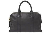 Load image into Gallery viewer, TOM FORD トムフォード BUCKLEY バックリー ビジネスバッグ ブリーフケース レザー グレー ゴールド金具 美品 中古 4c074977