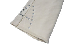 Load image into Gallery viewer, 極美品 ASTRUM アストルム フレア スウェットパンツ キナリ コットン アイボリー ホワイト シルバー金具 サイズM 中古 4c074978