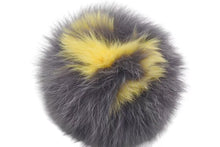 画像をギャラリービューアに読み込む, 極美品 FENDI フェンディ ファー イニシャル ポンポンチャーム キーホルダー バッグチャーム シルバー金具 S 中古 4c074985