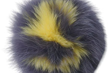 画像をギャラリービューアに読み込む, 極美品 FENDI フェンディ ファー イニシャル ポンポンチャーム キーホルダー バッグチャーム シルバー金具 S 中古 4c074985