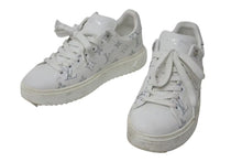 画像をギャラリービューアに読み込む, LOUIS VUITTON ルイヴィトン Time Out Sneaker タイムアウトスニーカー モノグラムジャガード ラバー サイズ37 良品 中古 4c075015