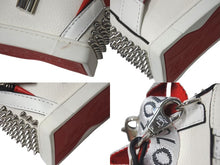 画像をギャラリービューアに読み込む, 極美品 Christian Louboutin クリスチャンルブタン エクスプローラファンク ショルダーバッグ "ホワイト 1215087W364 中古 4c075027