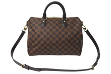 Load image into Gallery viewer, 極美品 LOUIS VUITTON ルイヴィトン スピーディ バンドリエール30 ハンドバッグ N41367 ダミエ エベヌ ゴールド金具 中古 4c075031