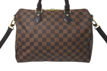 Load image into Gallery viewer, 極美品 LOUIS VUITTON ルイヴィトン スピーディ バンドリエール30 ハンドバッグ N41367 ダミエ エベヌ ゴールド金具 中古 4c075031