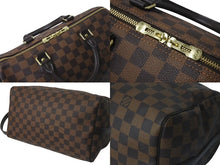 Load image into Gallery viewer, 極美品 LOUIS VUITTON ルイヴィトン スピーディ バンドリエール30 ハンドバッグ N41367 ダミエ エベヌ ゴールド金具 中古 4c075031