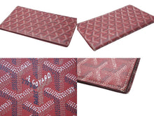 Load image into Gallery viewer, GOYARD ゴヤール フラグメントケース カードケース レッド PVCコーティングキャンバス 美品 中古 4c075035