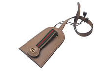 画像をギャラリービューアに読み込む, 新品未使用品 GUCCI グッチ クロシェット シェリーライン GGロゴ 小物 レザー ブラウン ゴールド金具 中古 4c075045