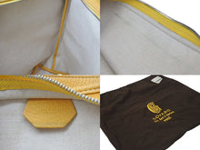 画像をギャラリービューアに読み込む, GOYARD ゴヤール グレナディン ワンショルダーバッグ GRENADMMLTY08CG08P レザー PVC イエロー シルバー金具 美品 中古 4c075049