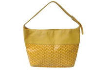 画像をギャラリービューアに読み込む, GOYARD ゴヤール グレナディン ワンショルダーバッグ GRENADMMLTY08CG08P レザー PVC イエロー シルバー金具 美品 中古 4c075049
