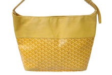 画像をギャラリービューアに読み込む, GOYARD ゴヤール グレナディン ワンショルダーバッグ GRENADMMLTY08CG08P レザー PVC イエロー シルバー金具 美品 中古 4c075049