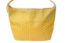 画像をギャラリービューアに読み込む, GOYARD ゴヤール グレナディン ワンショルダーバッグ GRENADMMLTY08CG08P レザー PVC イエロー シルバー金具 美品 中古 4c075049