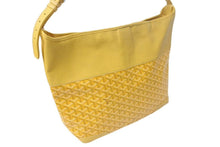 画像をギャラリービューアに読み込む, GOYARD ゴヤール グレナディン ワンショルダーバッグ GRENADMMLTY08CG08P レザー PVC イエロー シルバー金具 美品 中古 4c075049