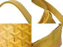 画像をギャラリービューアに読み込む, GOYARD ゴヤール グレナディン ワンショルダーバッグ GRENADMMLTY08CG08P レザー PVC イエロー シルバー金具 美品 中古 4c075049