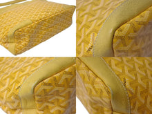 画像をギャラリービューアに読み込む, GOYARD ゴヤール グレナディン ワンショルダーバッグ GRENADMMLTY08CG08P レザー PVC イエロー シルバー金具 美品 中古 4c075049
