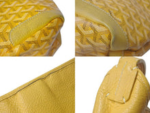 画像をギャラリービューアに読み込む, GOYARD ゴヤール グレナディン ワンショルダーバッグ GRENADMMLTY08CG08P レザー PVC イエロー シルバー金具 美品 中古 4c075049