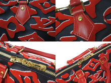 画像をギャラリービューアに読み込む, 新品未使用 LOUIS VUITTON × UF ルイヴィトン × ウルス フィッシャー スピーディバンドリエール25 ハンドバッグ M45552 レッド 中古 4c075052