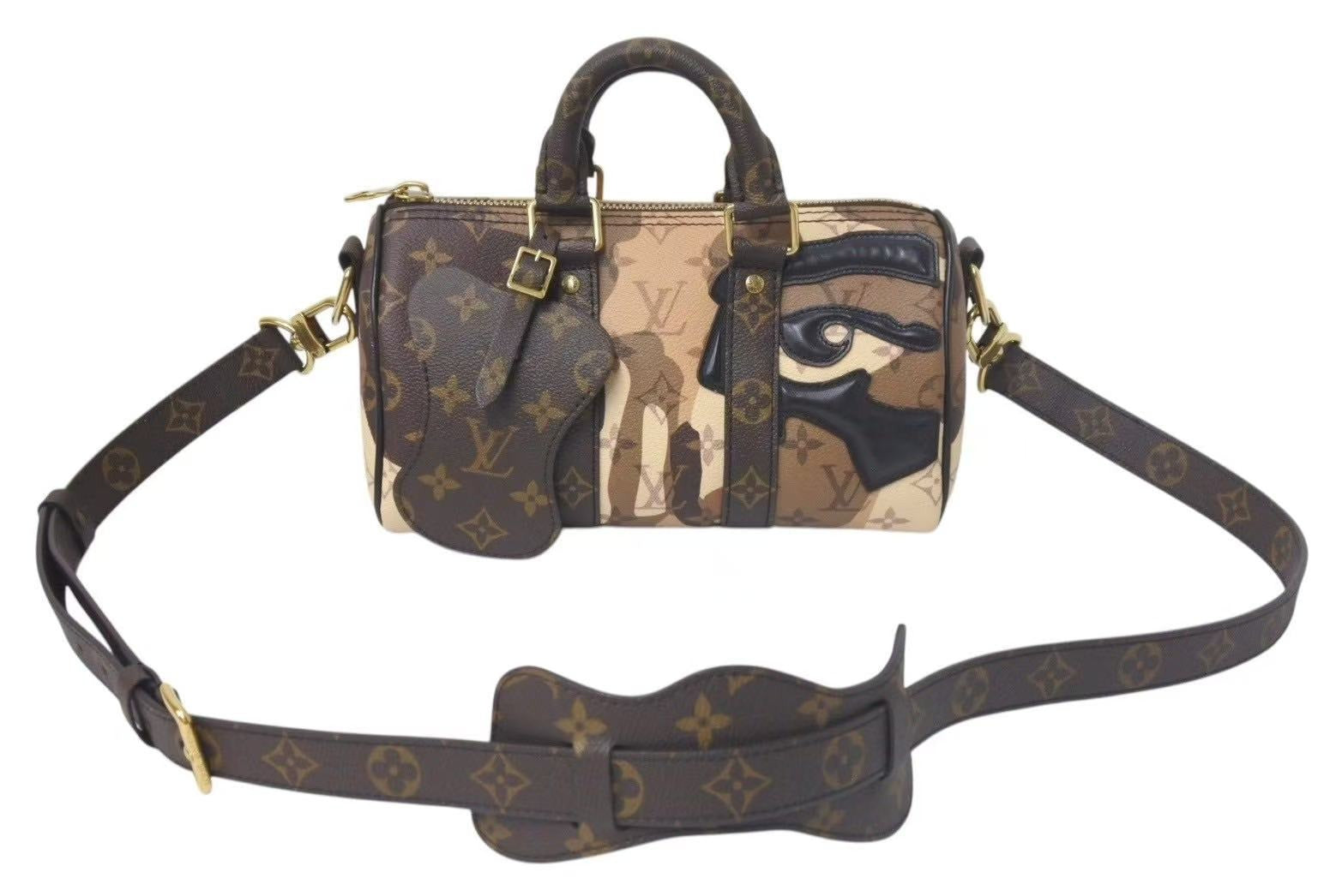 極美品 LOUIS VUITTON ルイヴィトン キーポル バンドリエール25 ポート