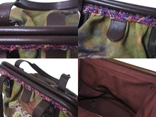 Load image into Gallery viewer, 極美品 CHANEL シャネル エンブロイダリー グラフィティ がま口 ハンドバッグ カーキ A92791 アンティークシルバー金具 中古 4c075056