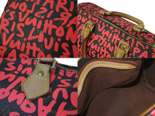 Load image into Gallery viewer, 極美品 LOUIS VUITTON ルイヴィトン モノグラム グラフィティ スピーディ30 ハンドバッグ M93704 ピンク PVC ヌメ革 中古 4c075058