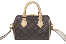 画像をギャラリービューアに読み込む, 新品同様 LOUIS VUITTON ルイヴィトン スピーディ バンドリエール20 2WAY ショルダーバッグ M46222 ブラウン ゴールド金具 中古 4c075062