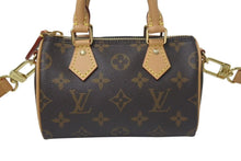 画像をギャラリービューアに読み込む, 未使用 LOUIS VUITTON ルイヴィトン ナノスピーディ ハンドバッグ 2WAYバッグ M81085 モノグラム PVC レザー 中古 4c075065