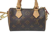 画像をギャラリービューアに読み込む, 未使用 LOUIS VUITTON ルイヴィトン ナノスピーディ ハンドバッグ 2WAYバッグ M81085 モノグラム PVC レザー 中古 4c075065