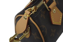 画像をギャラリービューアに読み込む, 未使用 LOUIS VUITTON ルイヴィトン ナノスピーディ ハンドバッグ 2WAYバッグ M81085 モノグラム PVC レザー 中古 4c075065