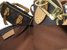 画像をギャラリービューアに読み込む, 未使用 LOUIS VUITTON ルイヴィトン ナノスピーディ ハンドバッグ 2WAYバッグ M81085 モノグラム PVC レザー 中古 4c075065