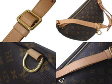 画像をギャラリービューアに読み込む, 極美品 LOUIS VUITTON ルイヴィトン ボディバッグ M43644 バムバッグ ブラウン モノグラムキャンバス 中古 4c075066