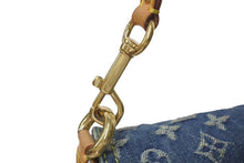 Load image into Gallery viewer, LOUIS VUITTON ルイヴィトン ミニプリーティ ハンドバッグ M95050 モノグラムデニム レザー ブルー 美品 中古 4c075070