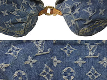 Load image into Gallery viewer, LOUIS VUITTON ルイヴィトン ミニプリーティ ハンドバッグ M95050 モノグラムデニム レザー ブルー 美品 中古 4c075070