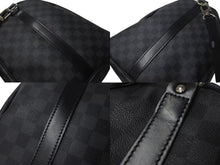画像をギャラリービューアに読み込む, 極美品 LOUIS VUITTON ルイヴィトン キーポル バンドリエール55 ボストンバッグ N41413 ダミエグラフィット 中古 4c075071