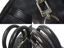 画像をギャラリービューアに読み込む, 極美品 LOUIS VUITTON ルイヴィトン キーポル バンドリエール55 ボストンバッグ N41413 ダミエグラフィット 中古 4c075071
