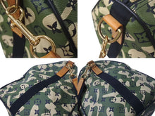 画像をギャラリービューアに読み込む, LOUIS VUITTON ルイヴィトン キーポル バンドリエール55 ボストンバッグ M95774 モノグラモフラージュ 村上隆 廃盤 美品 中古 4c075072